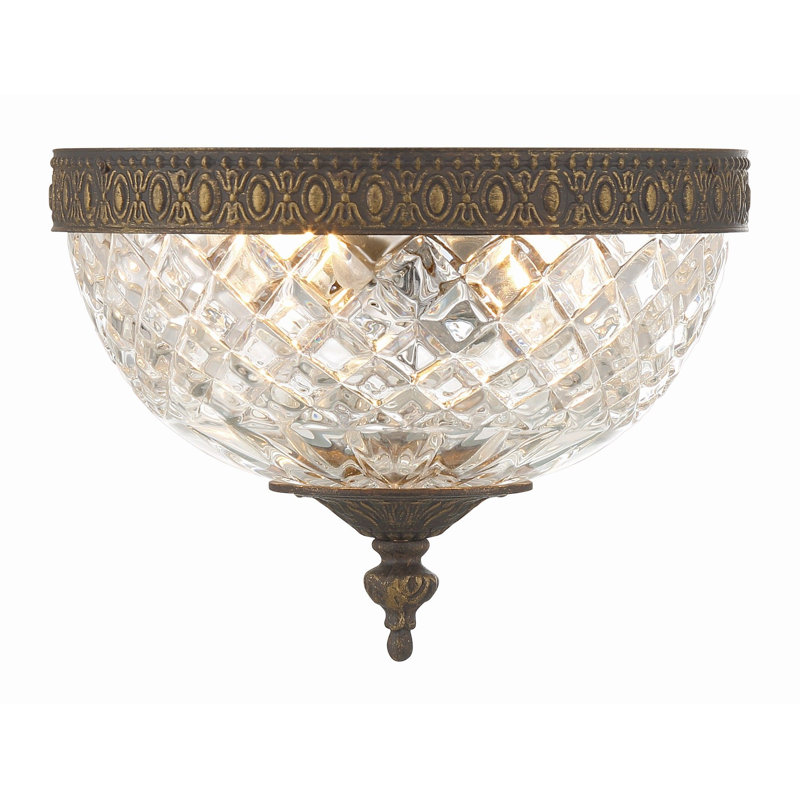 Waddell 2 - Light 8" Unique/Statement Bowl LED Flush Mount