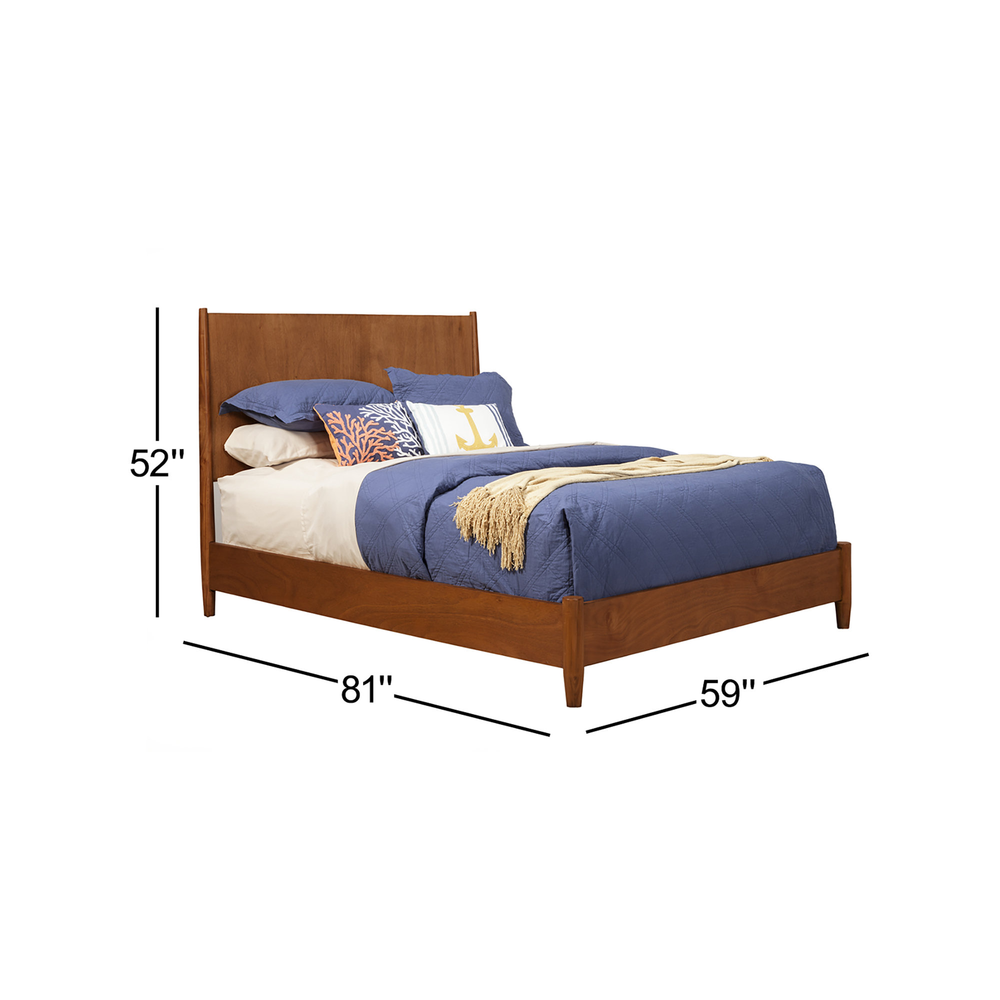 Williams Panel Bed, Chestnut, Full