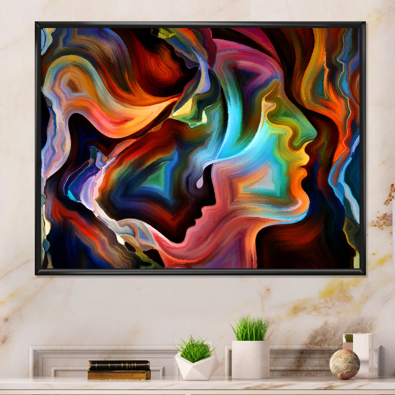 «Realms of Inner Iii», reproduction sur toile flottante, H 8 po x l 12 po x P 1 po, Cadre noir