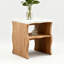 Table de bout, table de chevet avec tablette de rangement, table d'appoint pour le salon-848970402-1032424801