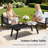 Oval Wood Folding Coffee Table