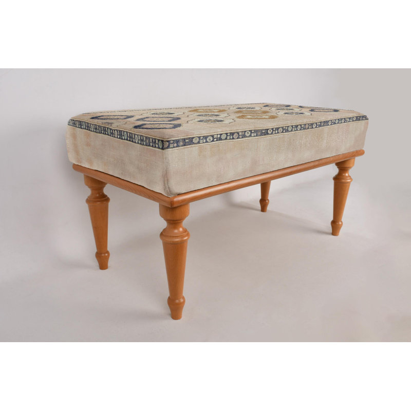 Banc à motif géométrique, banc Mudroom, banc repose-pieds, banc rembourré, banc tapis turc, banc Kilim, banc de décoration intérieure, banc fabriqué à la main