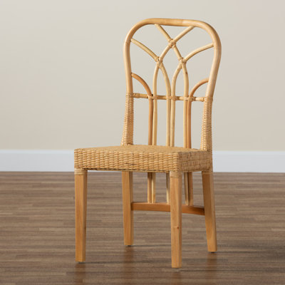 Bergur Rattan Side Chair in Oak