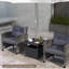 Table d'appoint en osier et rotin -2071975701