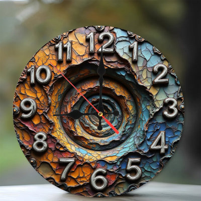Unique Artistic Wall Clock Spiral Design