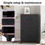 Armoire de rangement Meliha vidaXL, armoire de rangement en métal, poignée en métal