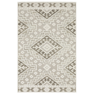 Tapis beige / brun Tomiris