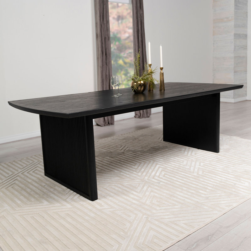 Britta 100-inch Extension Leaf Dining Table Black