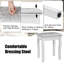 Ensemble coiffeuse et tabouret Aycock-1355330749