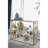 Khashif Mirrored Glass Top End Table