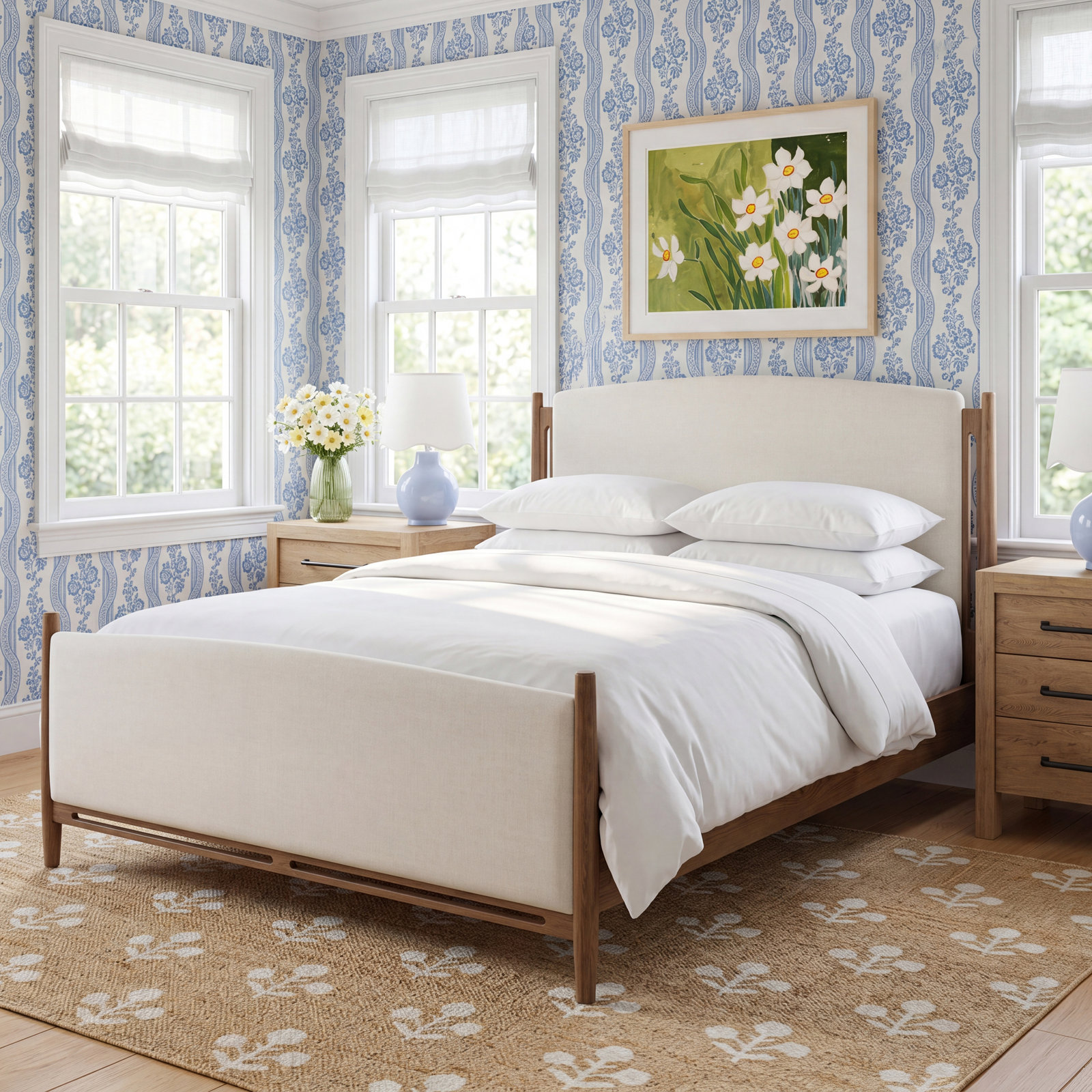 Remona Upholstered Bed, Queen