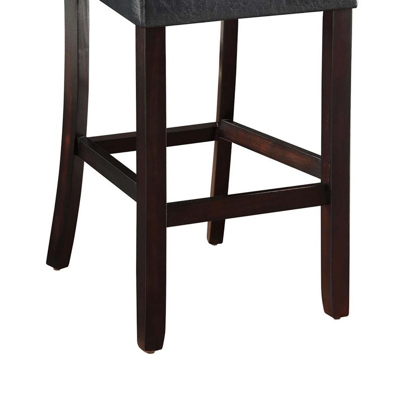 Tabouret de bar cappuccino et noir (ensemble de 2)