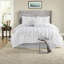 Elegant White King Bedding Sets, Polyester Tufted Design For Stylish Bedrooms