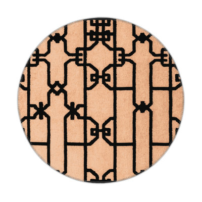 Tapis brun intérieur et extérieur Trellis