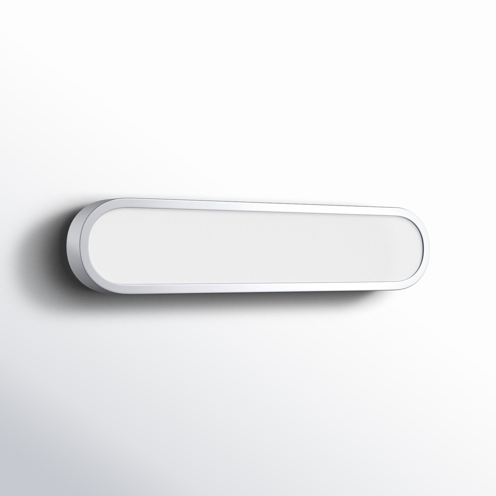Single Dimmable LED Bath Bar, White/Polished Chrome, 24"