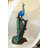 Peacock on Tree Bronze Statue -  Size: 31"L x 30"W x 64"H.
