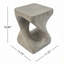 Table d'appoint MGO Twist Shape, texture semblable au bois, durable et résistante aux intempéries-1548313738