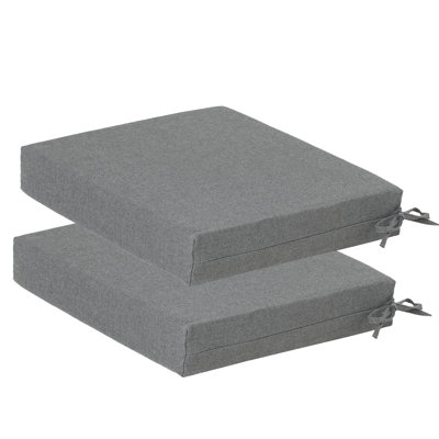 2 pcs outdoor chair cushions SeatBack seat cushions 185 W x 16 D
