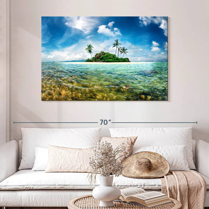 Gillard Exotic Paradise Island, H 32 po x l 48 po