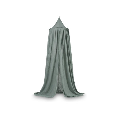 Vintage Ash Green Height 245 Cm Bed Canopy Baby Cot Children's Room Green