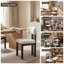 Chaise de salle à manger rembourrée COLAMY HALO, assise rembourrée moderne, beige-132798316