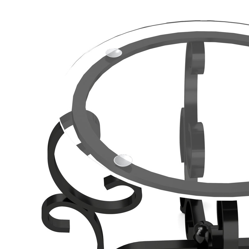 Tempered Glass Surface Coffee Table Set