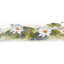 Bordure de papier peint pelez et collez - lys blancs floraux, conception rétro de bordure murale libellule, 15 pi X 7 po, auto-adhésif