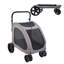 Poussette pour animal de compagnie, poussette pour chien à 4 roues avec freins, capacité de poids de 160 lb, transporteur de poussette portable avec fenêtres en filet respirantes et hauteur réglable, poussette pour animaux pour chats et chiens