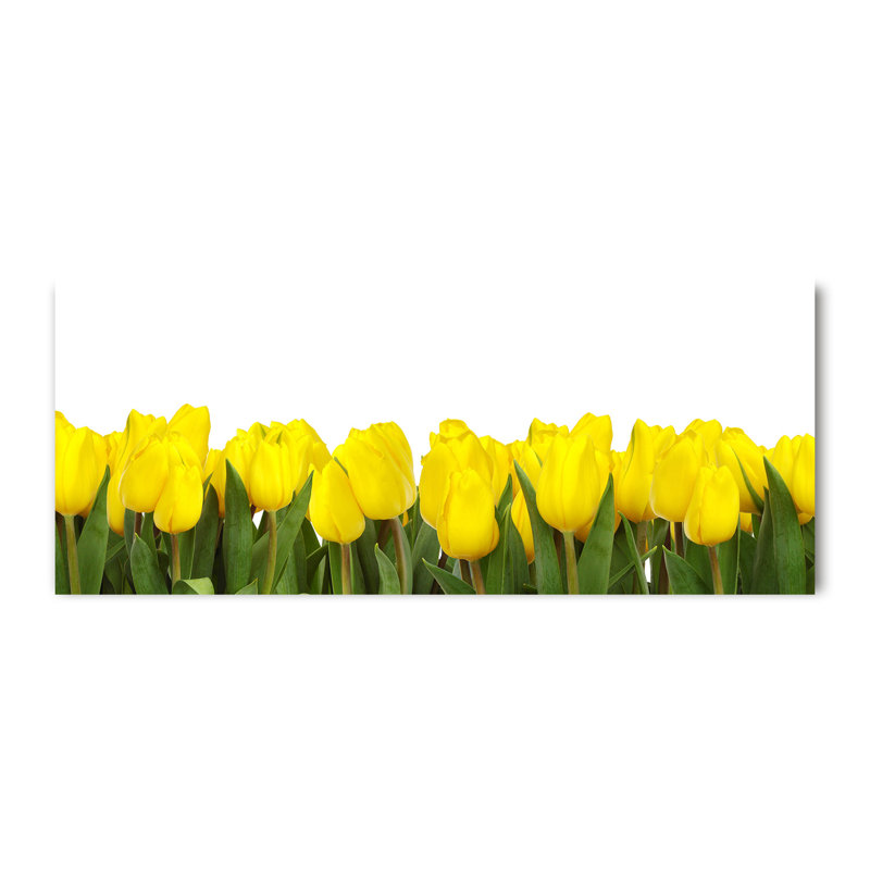 Yellow Tulips 1 Piece Wrapped Canvas Wall Art