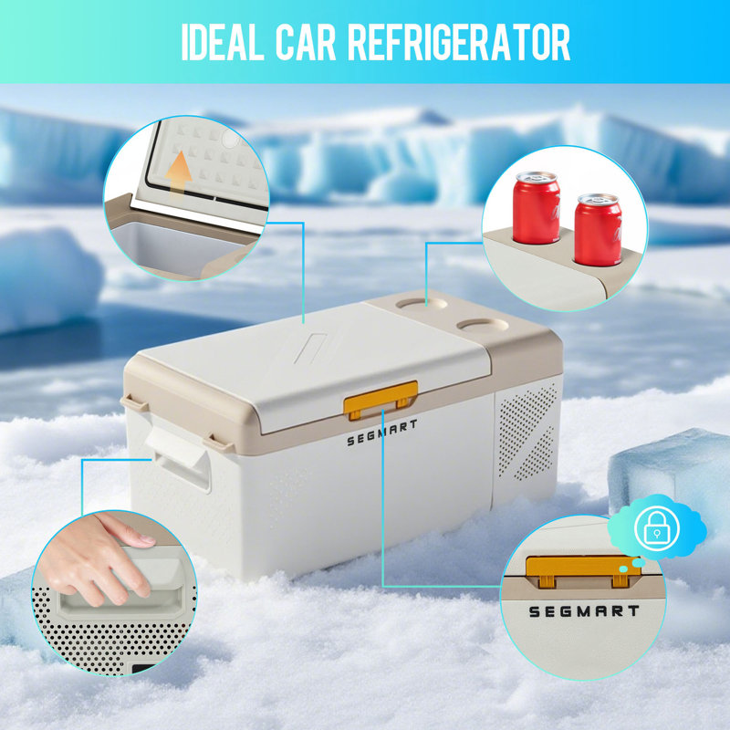 Réfrigérateur de voiture portable P15 (60W 15,9L) pour le camping