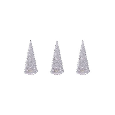 2/3/5 pièces de sapin de Noël coloré en acrylique à DEL de différentes tailles