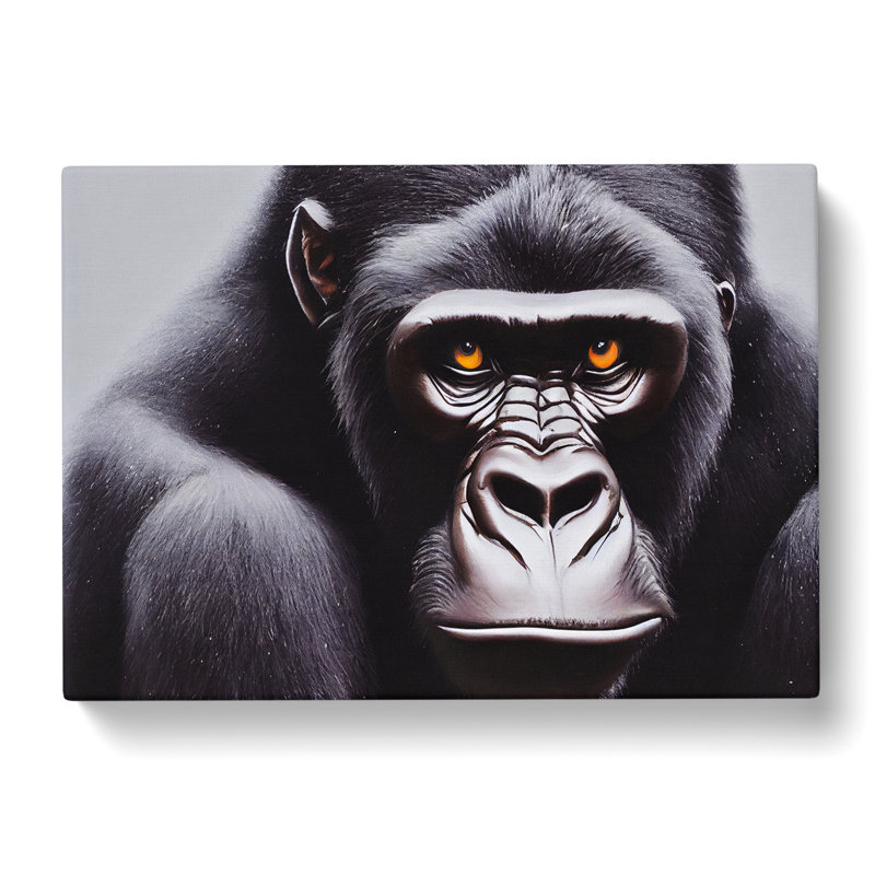 Divine Gorilla - Wrapped Canvas Print, 35cm H x 50cm W x 3cm D