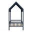 Meuble de chambre à coucher avec auvent pour lit plateforme simple bleu marine-1414682871