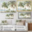 Palmiers sur la plage V - palmiers et palmiers, art mural-97092437-97092436