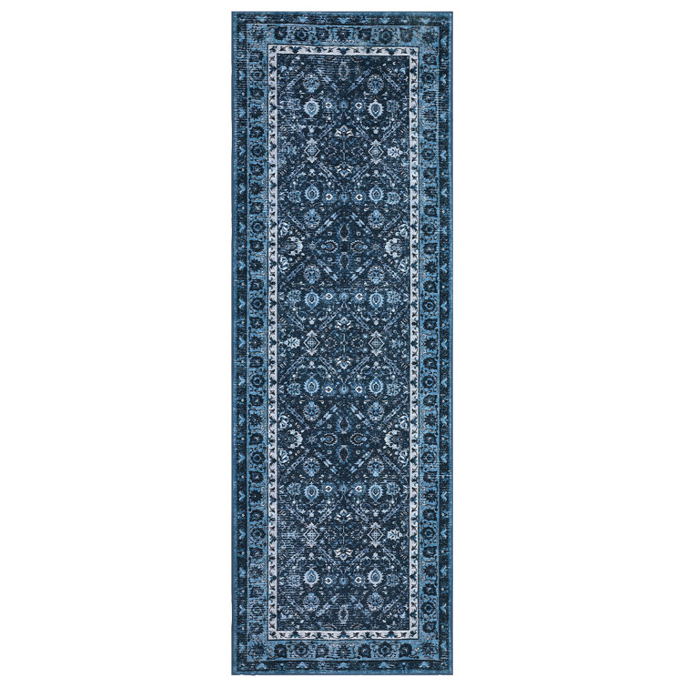 Basima Washable Floral Indoor Rug