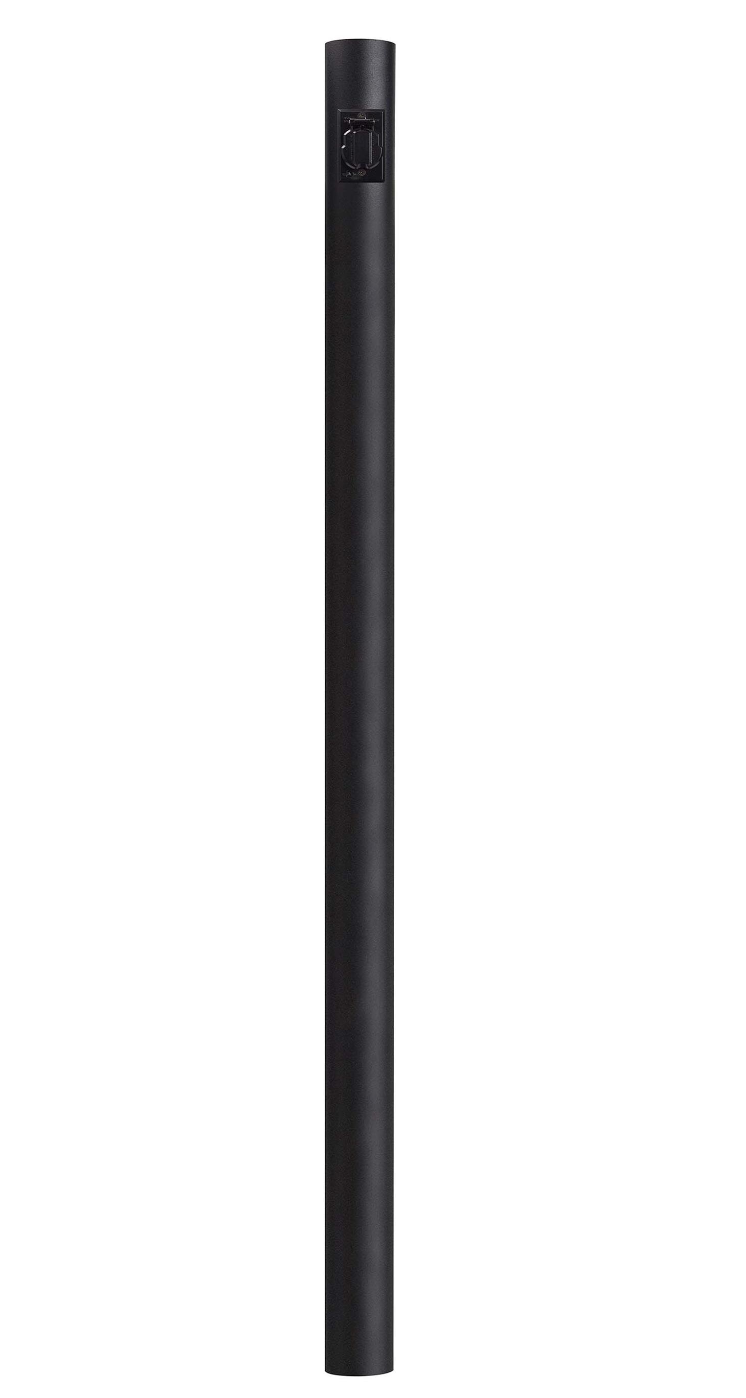 Solus Direct Burial Aluminum Lamp Post, Fits Most Standard 3 Post Top  Fixtures, Includes Convenience Outlet and Inlet Hole