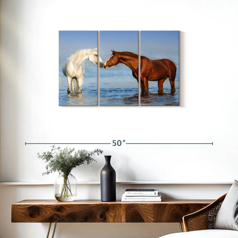 Beach Horses, 20" H x 33" W