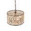 4-Light Sparkling Crystal Glass Statement Chandelier 