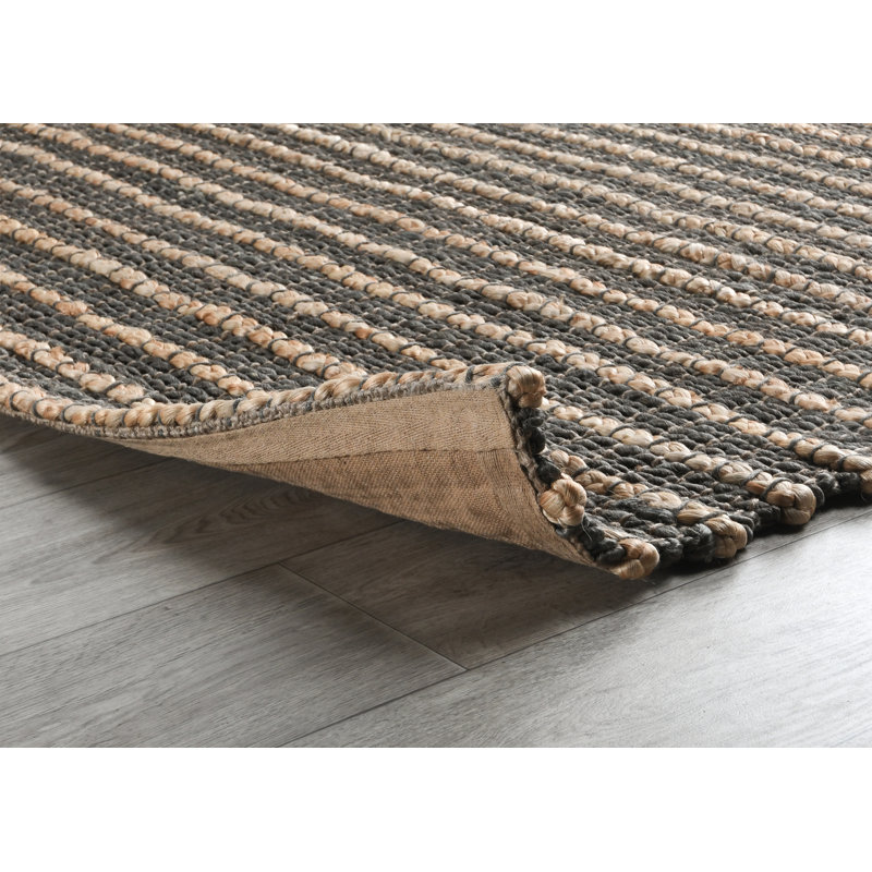 Jute / Sisal Striped Area Rug, Rectangle 8' x 10'