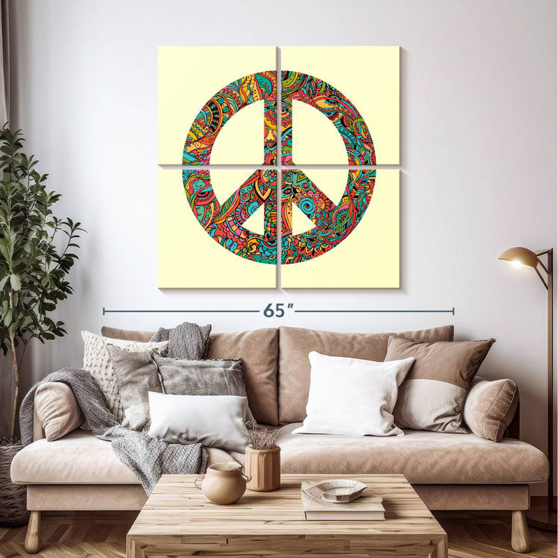 Kirara Abstract Peace, 45" H x 45" W