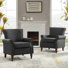 Mooresville Upholstered Armchair with Solid Wood Legs