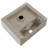 13.6x11.6 Inch Rectangle Wall Mount White Ceramic Bathroom Sink, Stain , Low Water Absorption, Fits 1 - 3/4" Drain Hole, Mounting Hardware And Guide Sink With Single Faucet Acid Resistance, Smooth