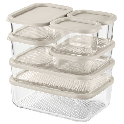 14 Piece Glass Airtight Meal Prep & Storage Containers with Lids
