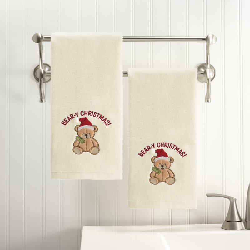 Ensemble de 2 essuie-mains Avanti Teddy Bear