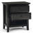 Amherst 24 Inch Solid Wood Traditional Bedside Table In Hickory Brown (Set Of 2)-723107637