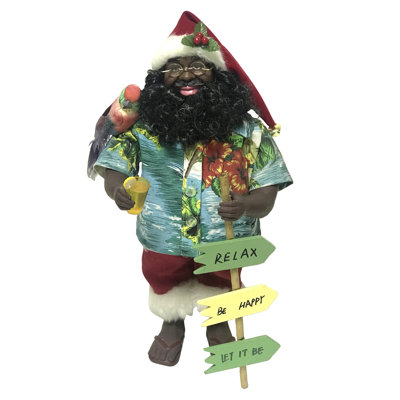 15" Black Beach Claus