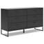 Commode double 6 tiroirs l 59,02 po Bosnjak-98582294