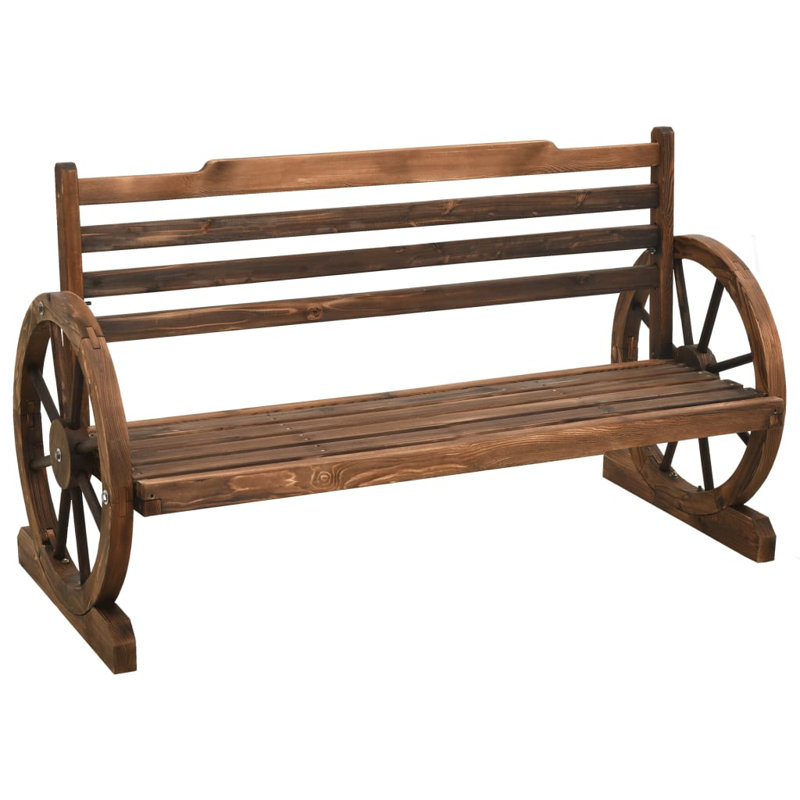 Thrapst Solid Wood Fir Outdoor Bench, 78cm H x 112cm W x 61cm D
