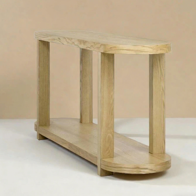Retro Minimalist Practical Console Table, 29.92" H x 55.12" W x 15.75" D