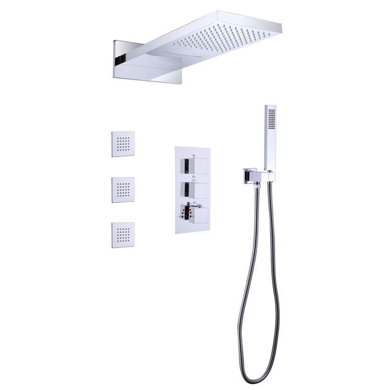 All-In-One Kit with Rough in-Valve, Chrome